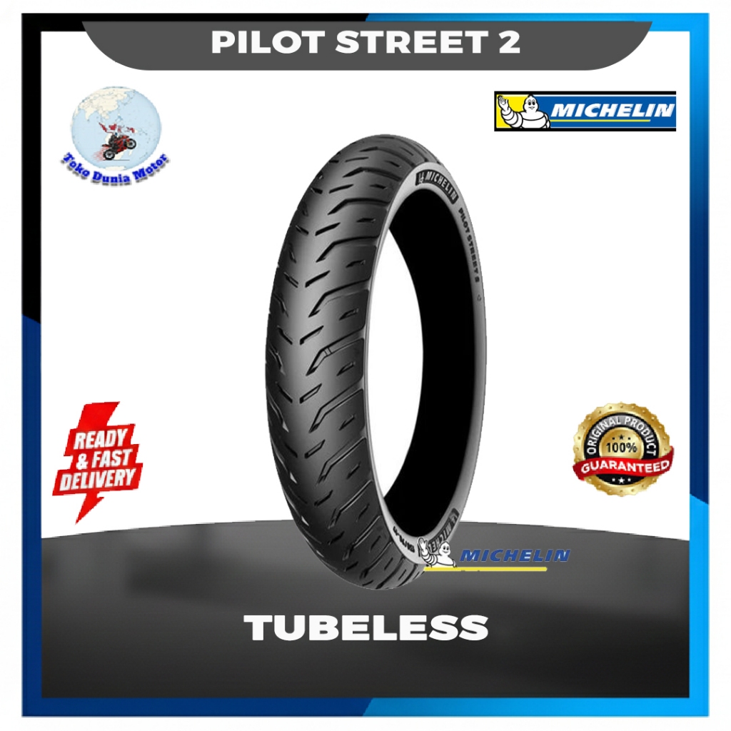 Ban motor Michelin Pilot Street 2 70/90-17 Ban Motor Tubeless