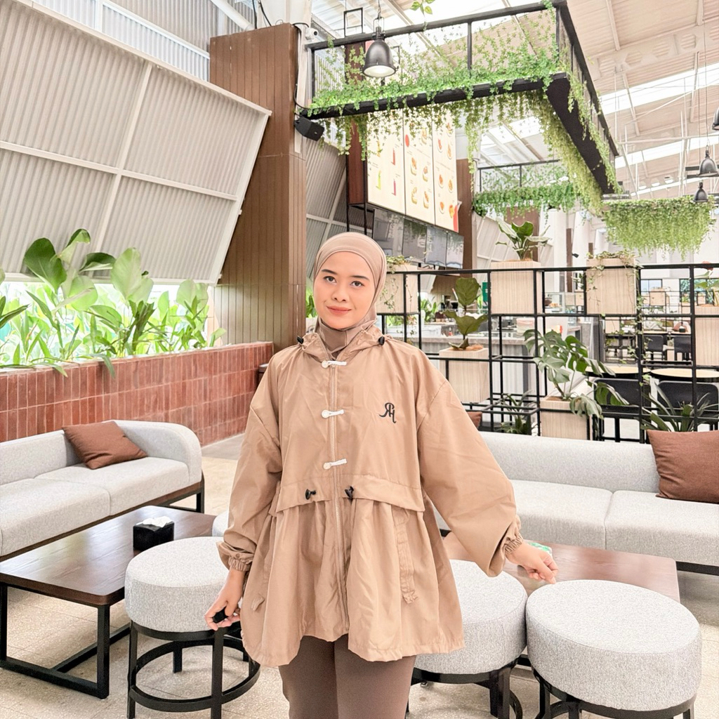 RIFANYHIJAB Berly Jaket Cheongsam Oversize Olahraga Wanita Bigsize