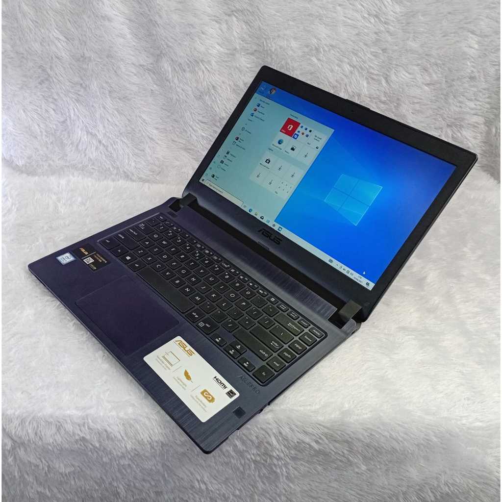Laptop Leptop Bekas Second Asus pro p1440f Core i5-8265u Ram 8gb Hdd 1tb ssd 256 gb Vga 2g mx110 dis