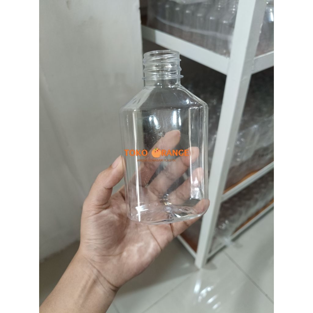 BOTOL GEPENG 250ml / BOTOL PLASTIK 250ml / BOTOL PANDA 250ml