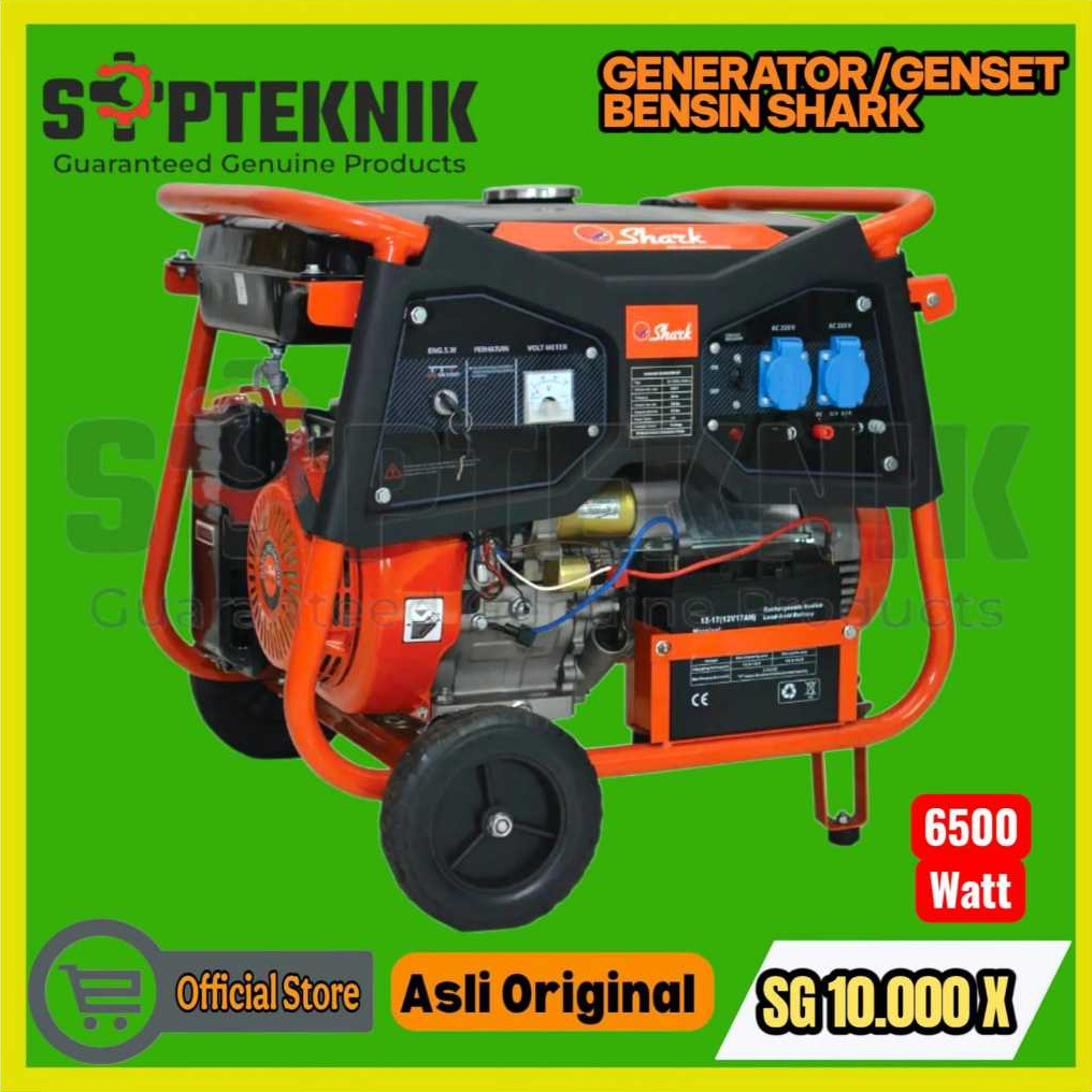 GASOLINE GENERATOR GENSET SG10000X 6500 WATT SHARK