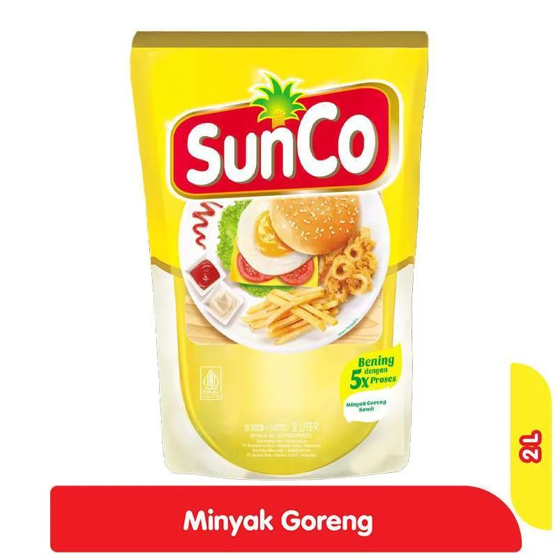 Sunco Minyak Goreng 2 Liter Pouch / Minyak Kelapa Sawit