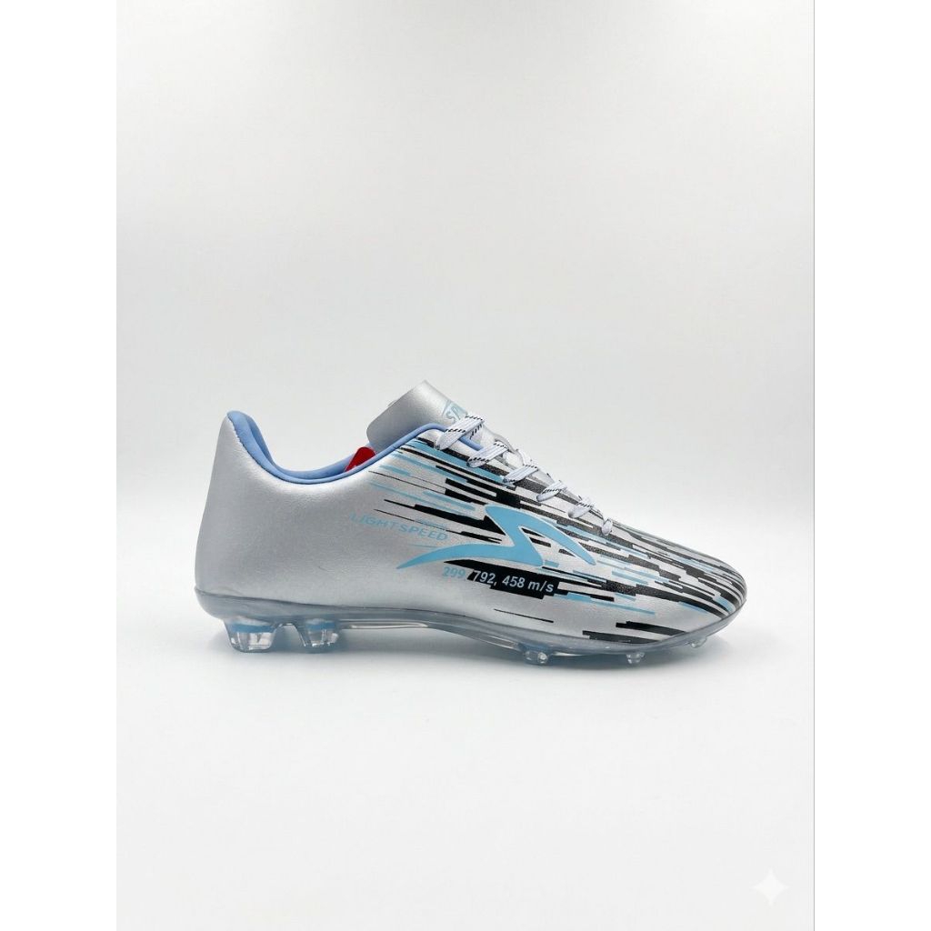 Lightspeed reborn silver black aqua FG Sepatu Sepak Bola