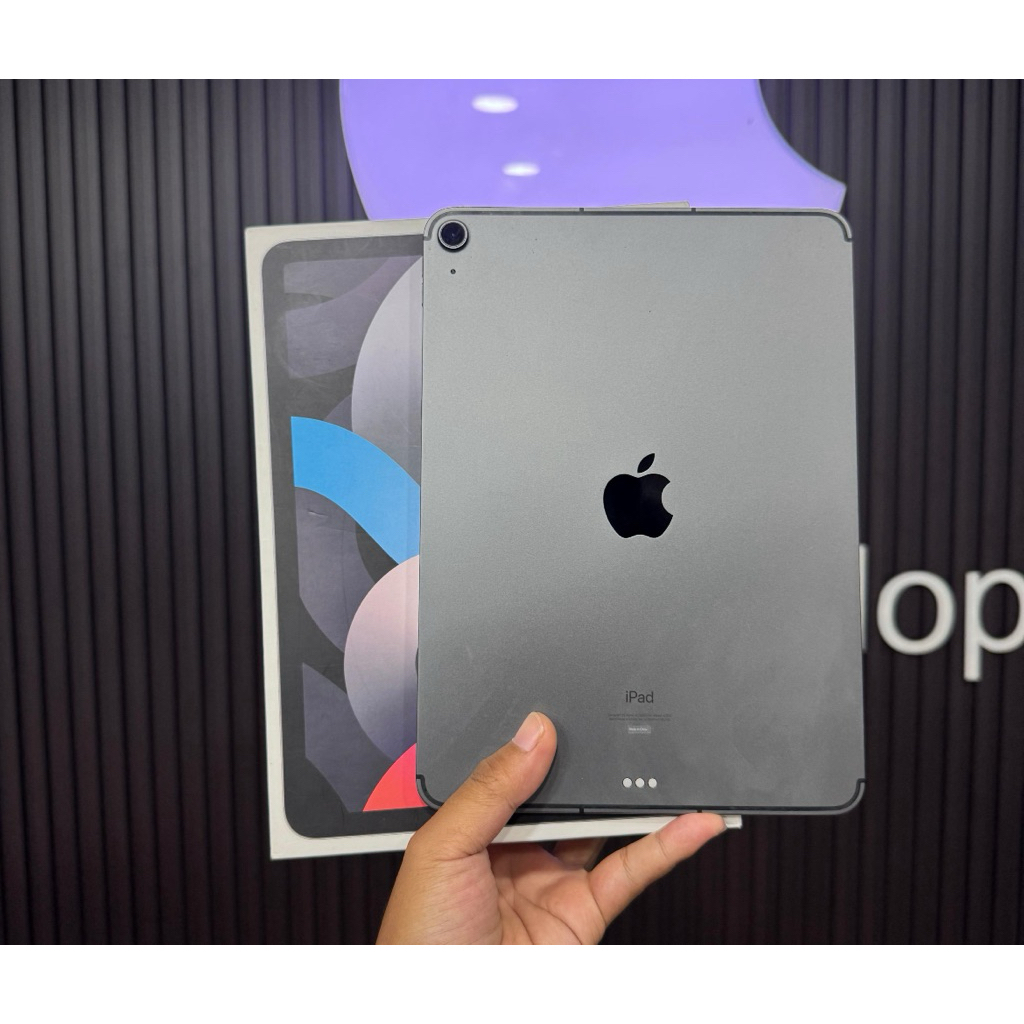 ipad air 4 64gb wifi cell ibox second bekas mulus fullset original resmi