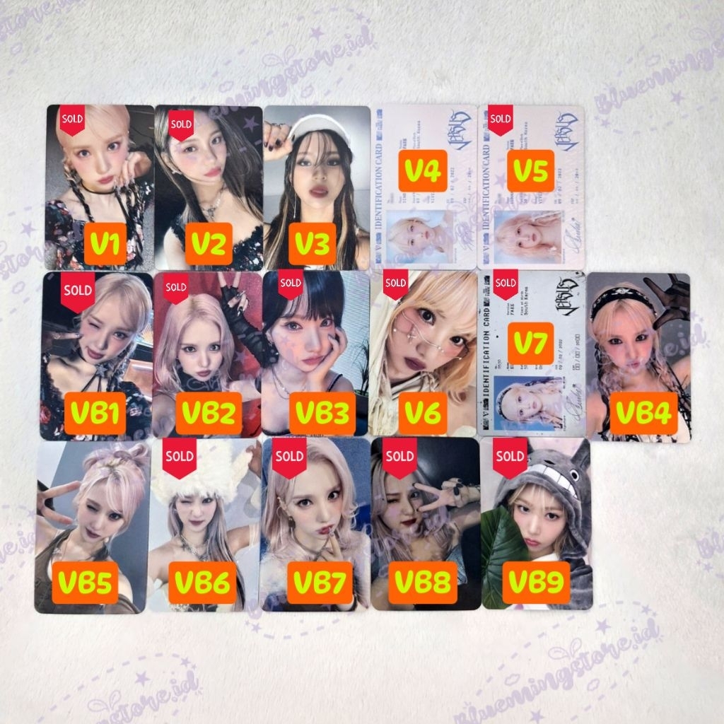 [READY STOCK] OFFICIAL PHOTOCARD VIVIZ VERSUS [BACA DESKRIPSI]