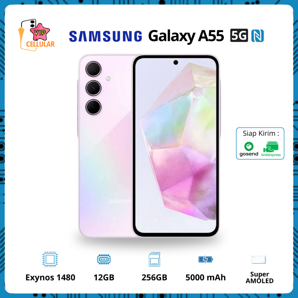 Samsung Galaxy A55 5G 12/256GB NFC Promo Hp Termurah Gratis Ongkir