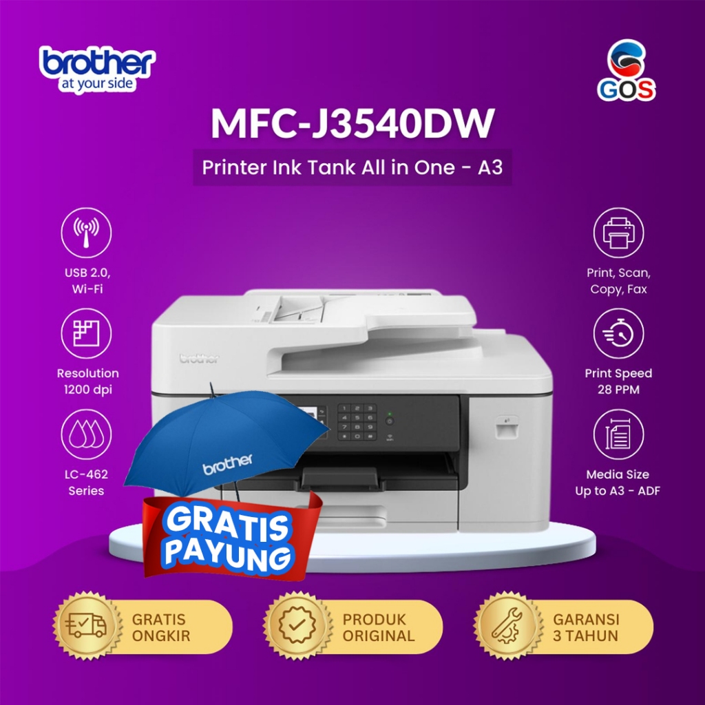 BROTHER Printer Inkjet MFC J3540 DW