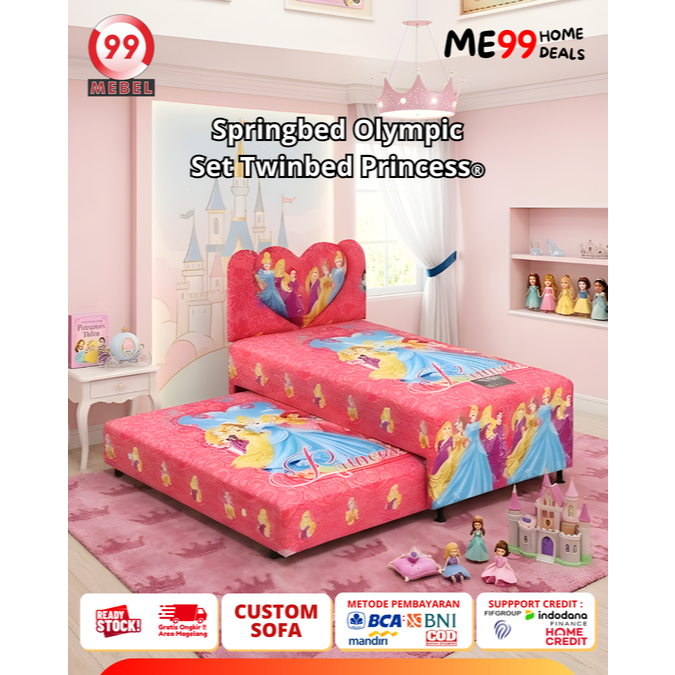 Olympic Set Twinbed Princess® springbed mattras only kasur karakter kasur anak springbed anak peremp