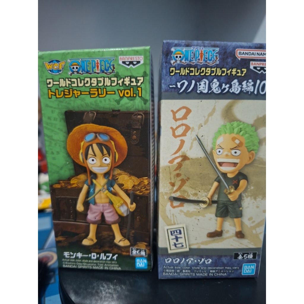 FIGURE SET 2 WCF ZORO DAN LUFFY