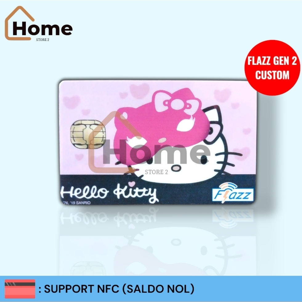 [FLASH SALE] KARTU ETOLL FLAZZ BCA GEN 2 CUSTOM STIKER - HELLO KITTY [BLACKPINK]
