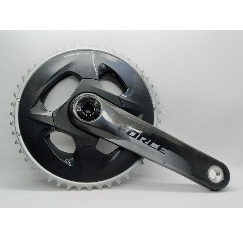 Sram Force DUB AXS Crank Set Sepeda Road Bike 48-35T 2x12 Speed Bekas pemakaian Normal