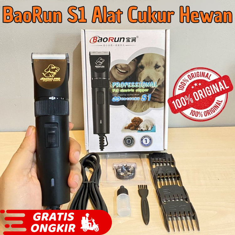 BERGARASI BAORUN S1 PRO 100% ORI Alat Cukur HEWAN Domba, Kambing, Anjing untuk ternak kesayangan and
