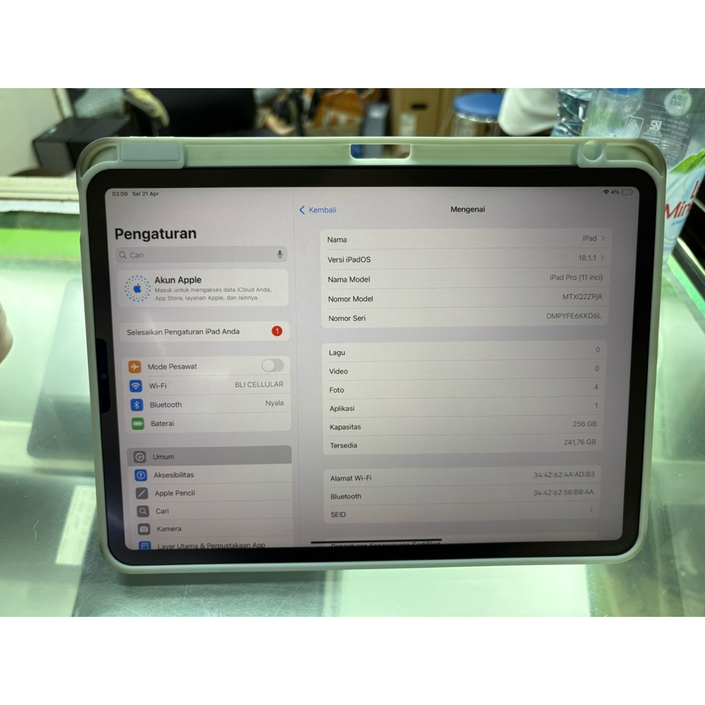 Ipad Pro 2018 11" 256Gb ex garansi inter