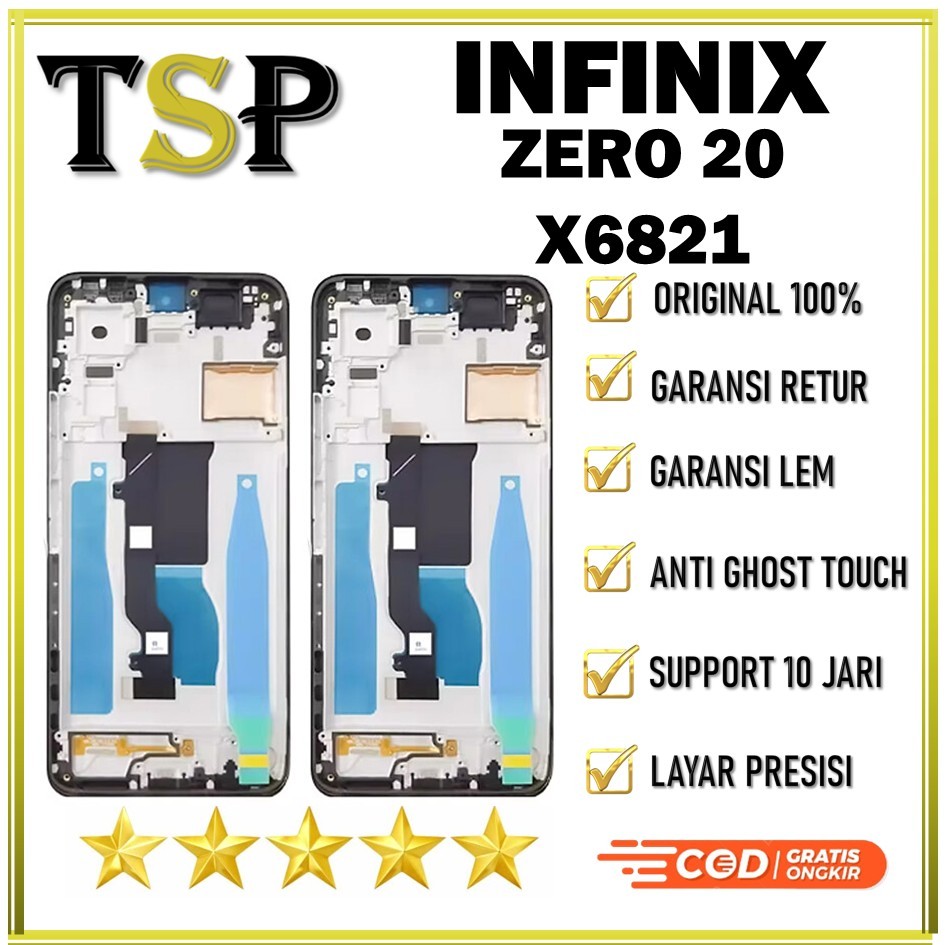 FRAME LCD INFINIX ZERO 20 / X6821 TULANGAN LCD / DUDUKAN LCD ORIGINAL 100%