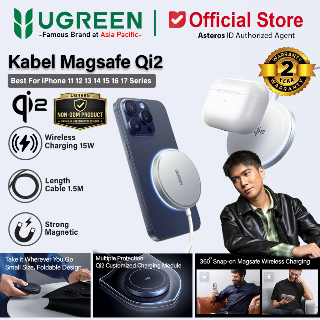 UGREEN Qi2 Magnetic Wireless Charger For iPhone & Airpods Series Fast Charging 15W 35565