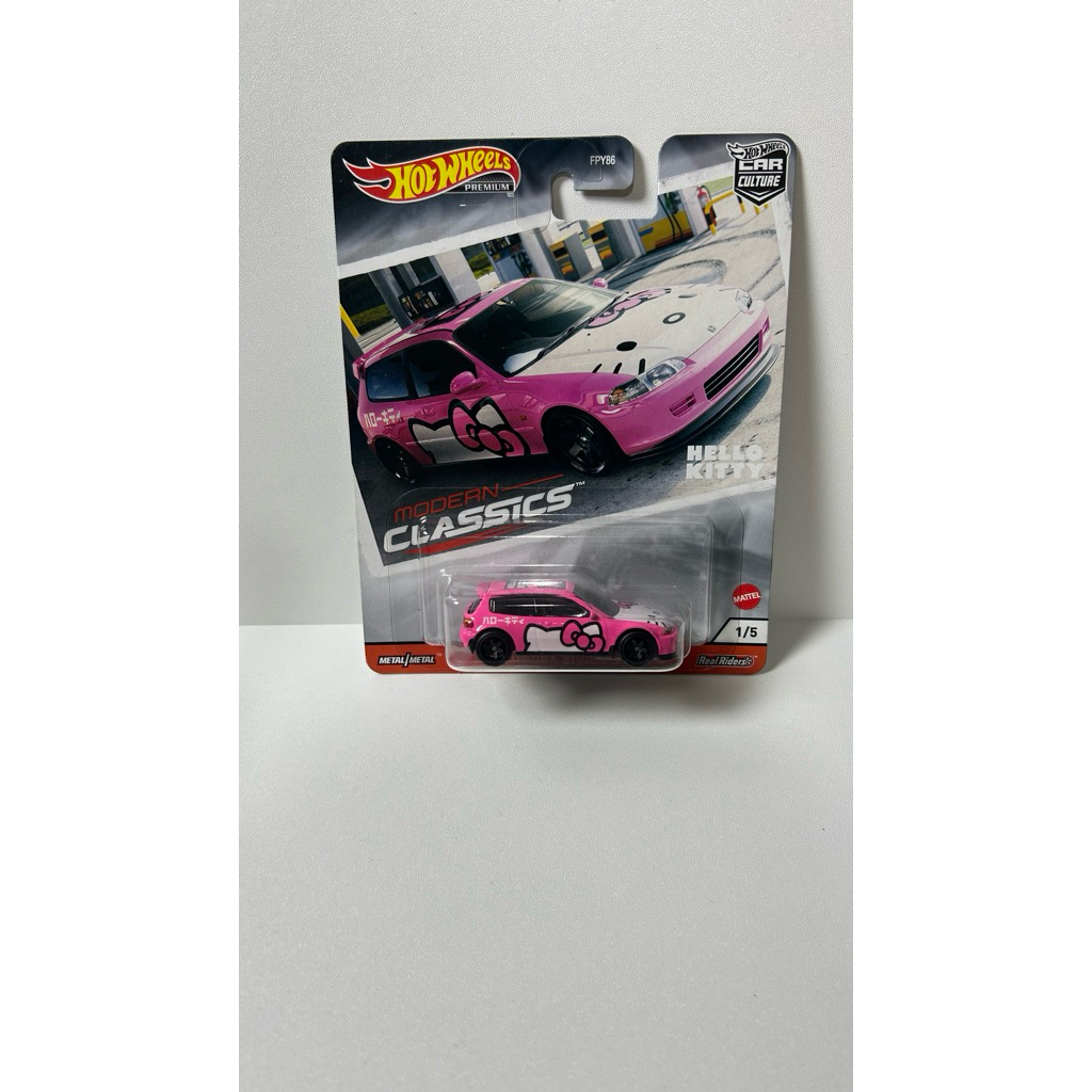 Hotwheels premium HONDA CIVIC EG HELLO KITTY ( free protector )