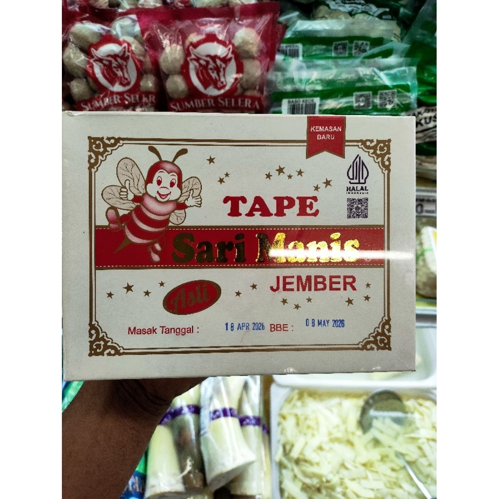 Tape singkong Sari manis Jember pack -+600g
