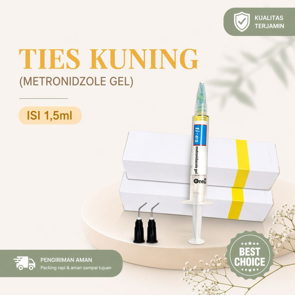 Ties Metronidasol Gel Ti-eS Kuning Metro Ti-eS Plus Hitam Metro