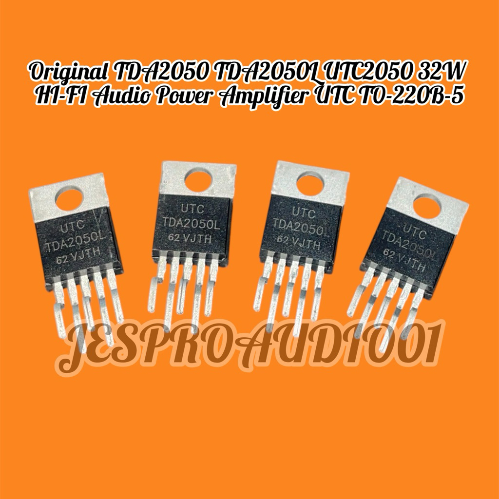 Original TDA2050 TDA2050L UTC2050 32W HI-FI Audio Power Amplifier UTC TO-220B-5