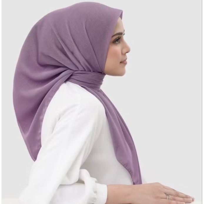 SUNDAY SQUARE LILAC BUTTONSCARVES