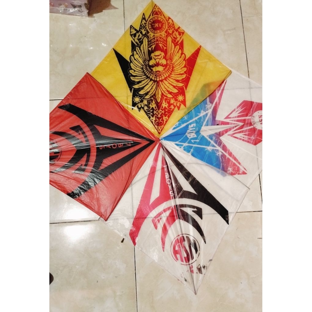 layangan minyak 10 pcs/layang layang/layangan kertas minyak sayur