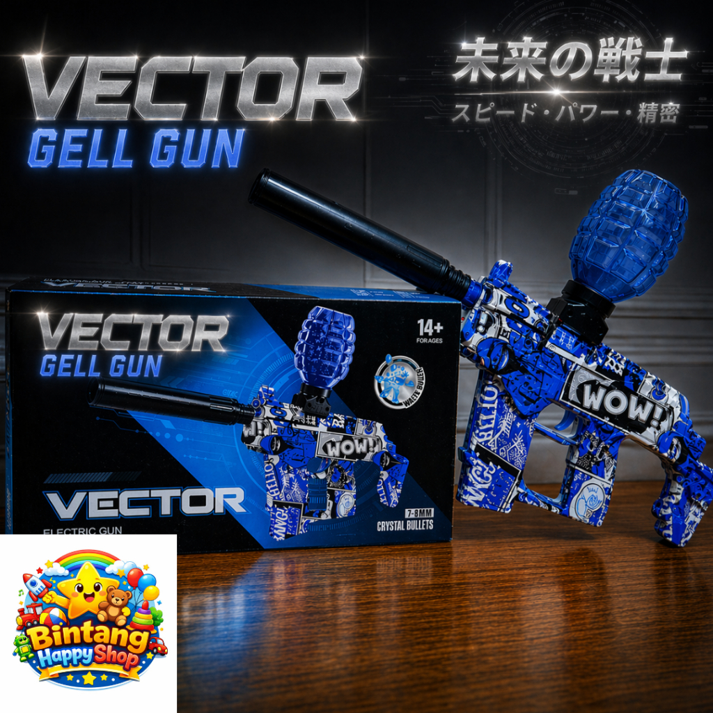 Mainan Anak Gell gun Model Vector Gel Bullet Gun Blaster
