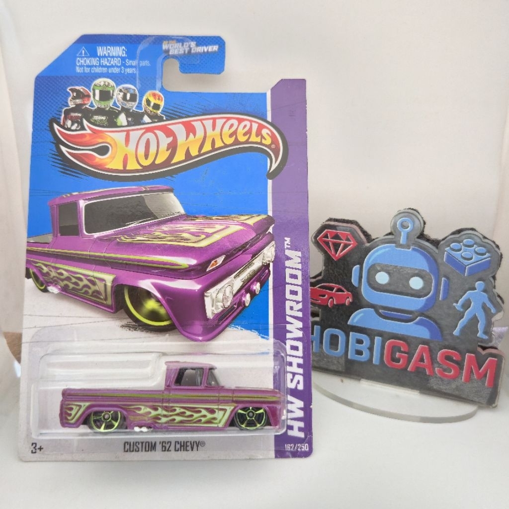 Hotwheels Custom '62 Chevy | HW Showroom | Purple Color | Fire | Hot Item | Pick Up | VVHTF