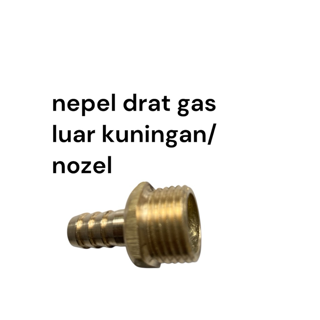 Nepel gas drat kuningan | nozel sambungan selang gas