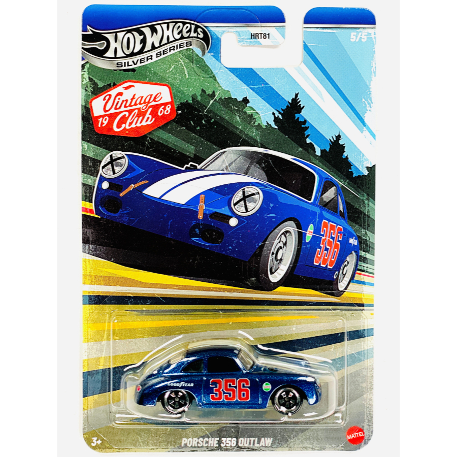 Hot Wheels Hotwheels + Free Protector Vintage Club Porsche 356 Outlaw - Original Mattel