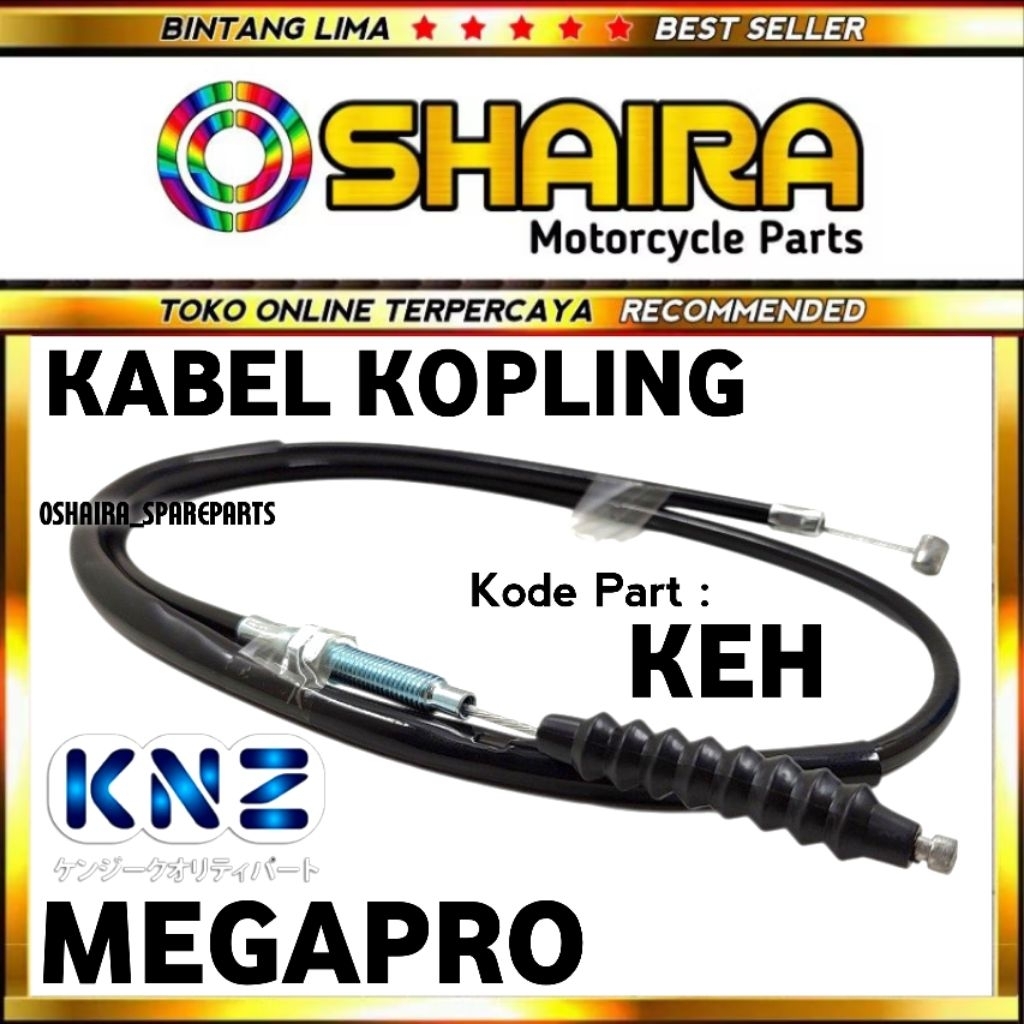 KABEL KOPLING MEGAPRO OLD KODE PART KEH-930 / KABEL KOPLING GL PRO NEOTECH / TALI KOPLING HONDA MEGA