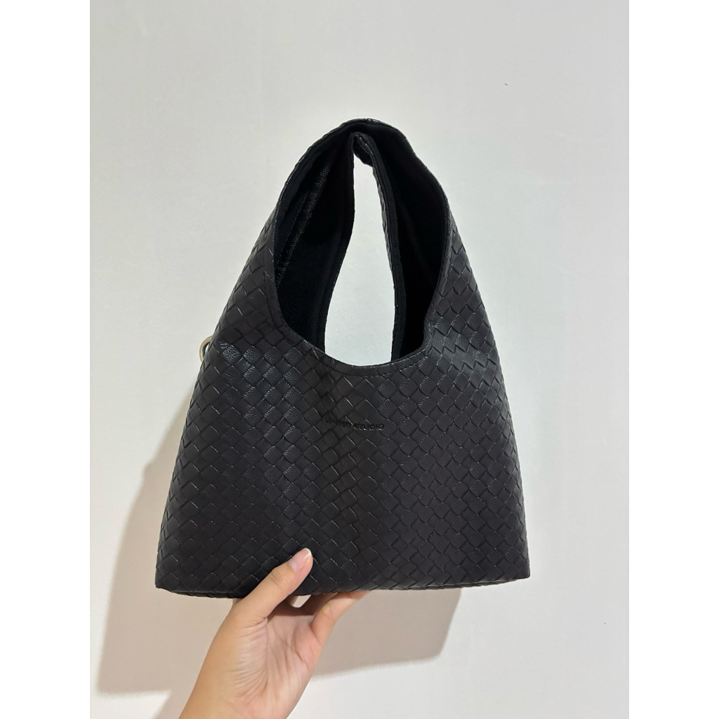 PRELOVED MINI BAG BY LIMITED STUDIO ( tartan black )