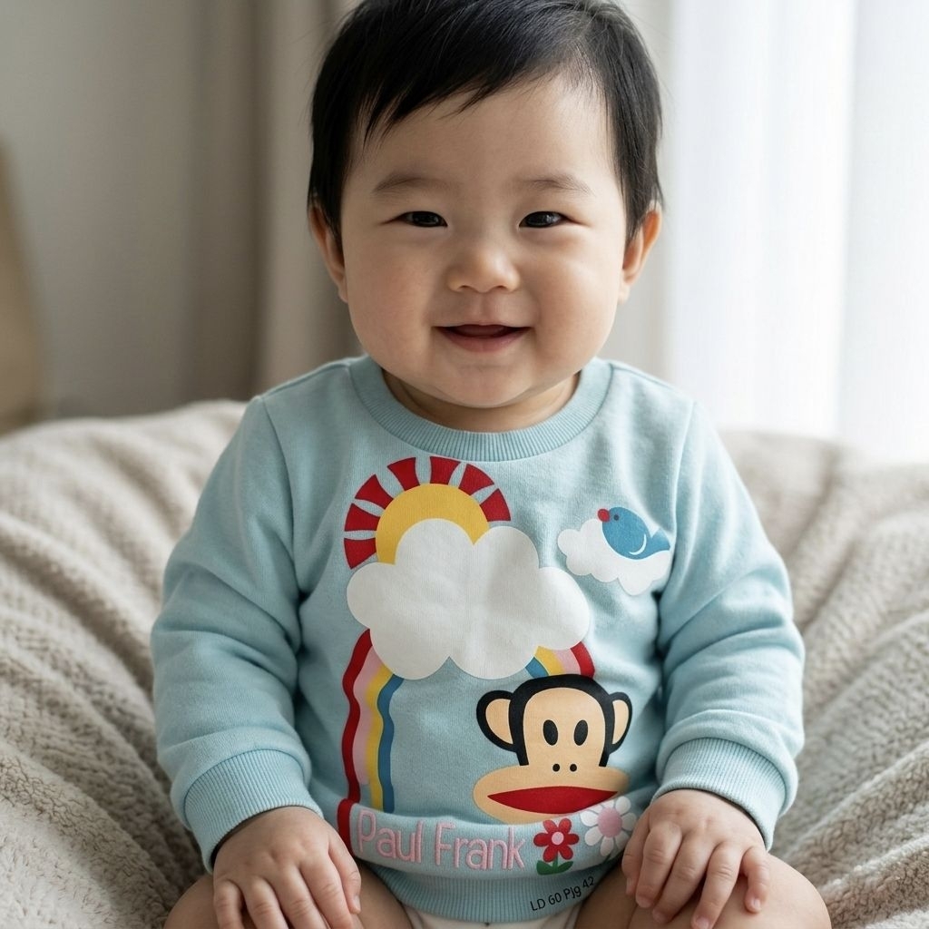 Jaket Sweater Paul Frank 6-12 bulan