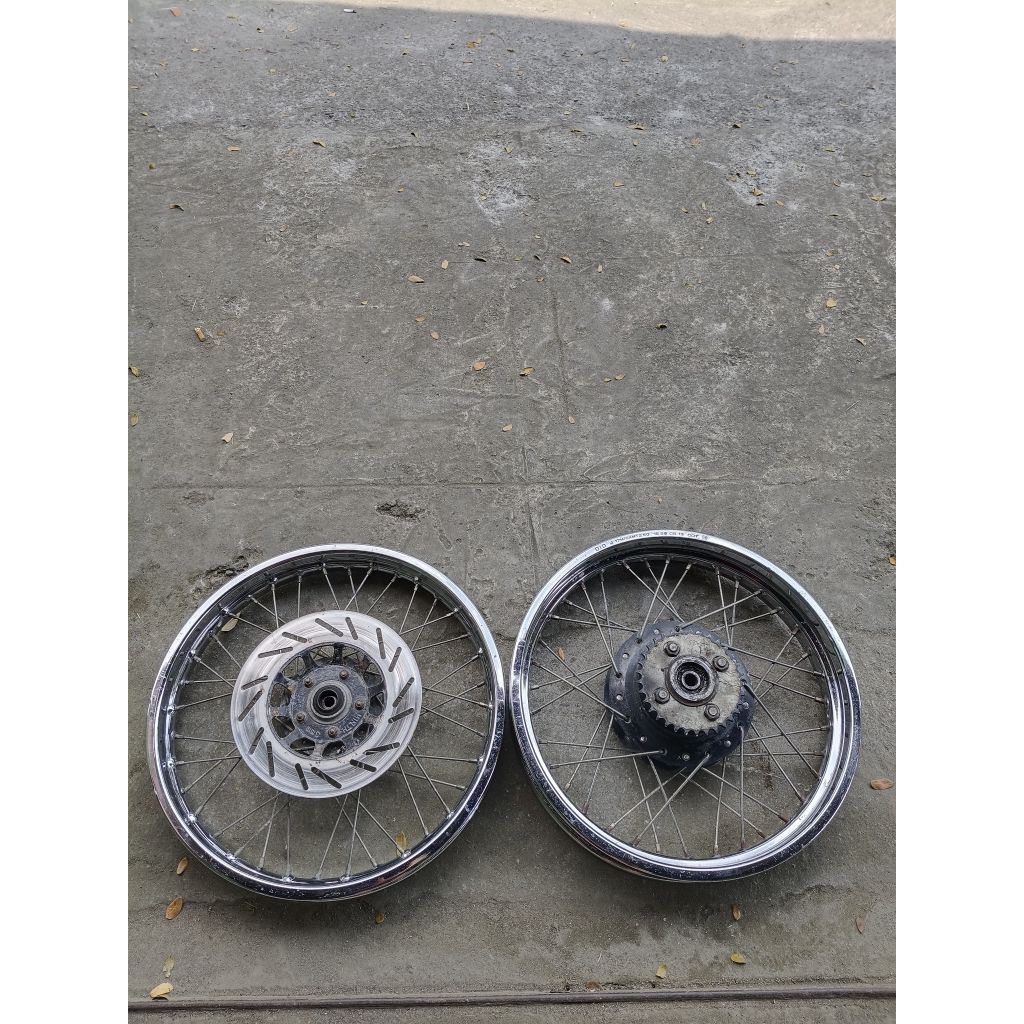 VELG SET JARI JARI D.I.D GLPRO NEOTECH/MEGAPRO PRIMUS RING 17 TAPAK LEBAR SIAP PAKAI