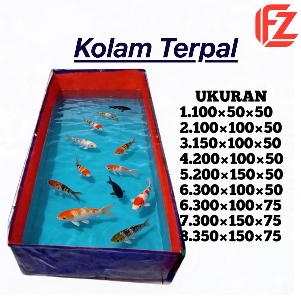KOLAM IKAN TERPAL ORCHID KOREA KUAT LELE NILA