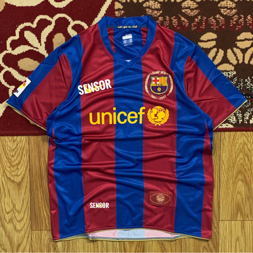 JERSEY VINTAGE 00's FC BARCELONA ANNIVERSARY CAMP NOU HOME KOT 2007/08 SIZE XL | JERSEY FC BARCELONA