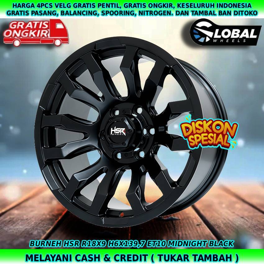 Velg off-road R18 untuk mobil Pajero Sport| Strada| Triton| Pregio| dll velg burneh R18