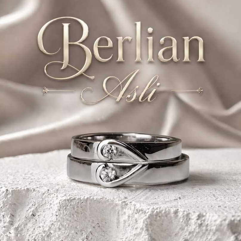 Cincin Nikah Tunangan Emas Berlian Asli TP 03-027