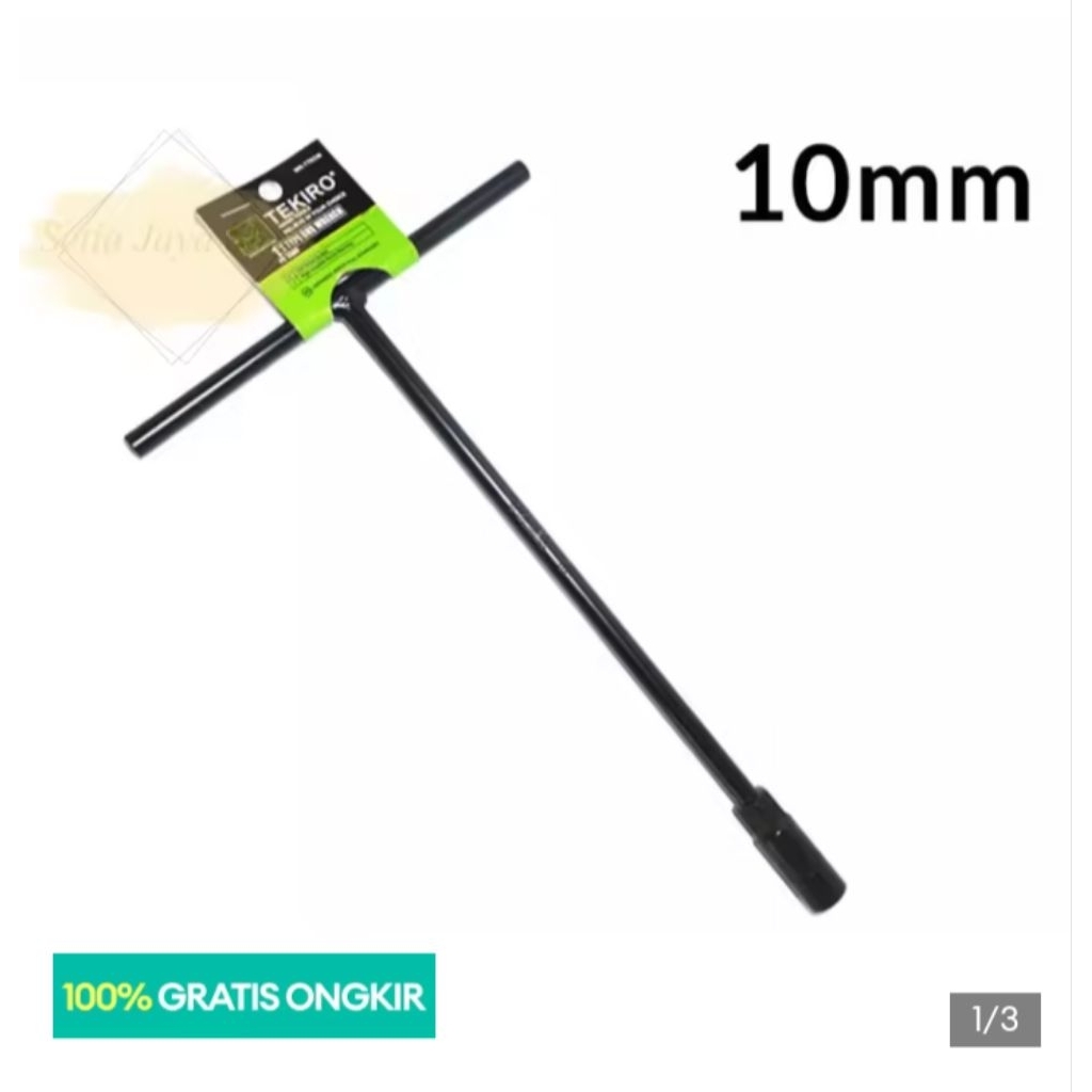 Tekiro <b>kunci</b> sock <b>T 10</b>MM - Hitam,  <b>kunci</b> te 10 tekiro