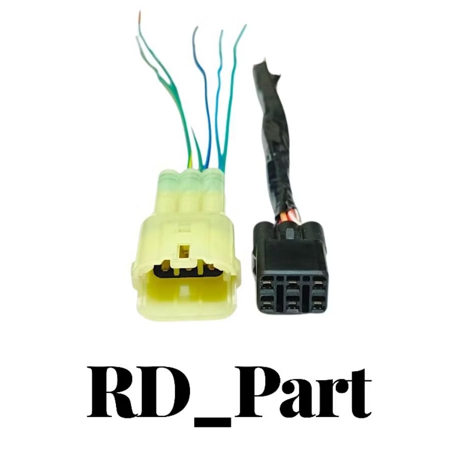Soket Socket kabel DLC Kawasaki Pin 6 set male female soket DLC short
