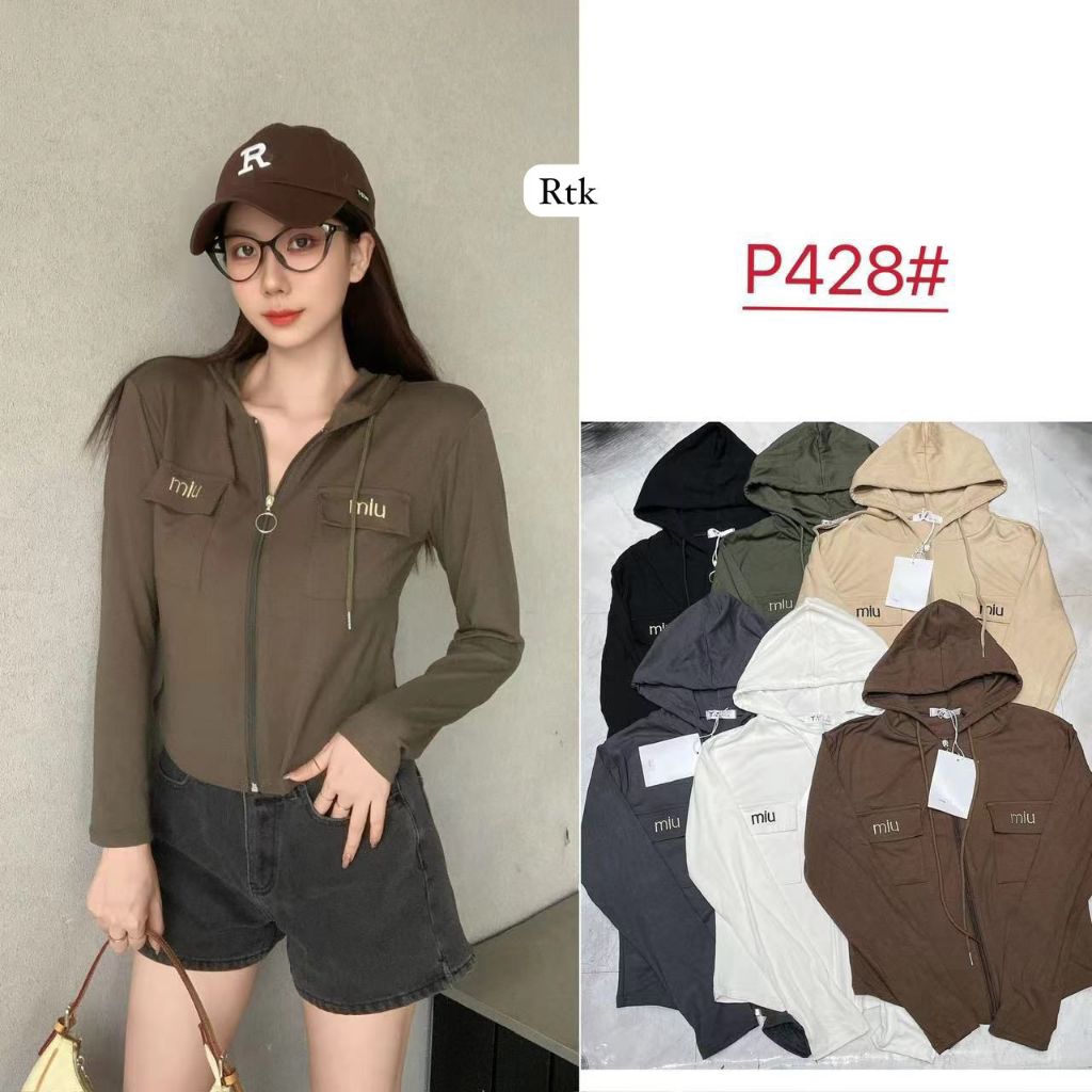 NewArrivals VSF04.6187K-4K - Hoody Sweater (  MiuMiu ) Hoodie Wanita Kaos Bangkok - Ala Korean Vinta
