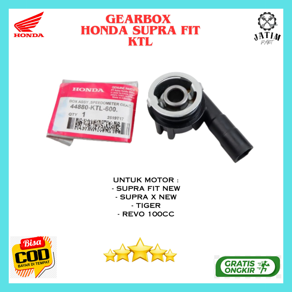 Gearbox Supra Fit Ori / Gear Box Spedometer Honda Revo Asli Bawaan Motor - 44880-KTL-600
