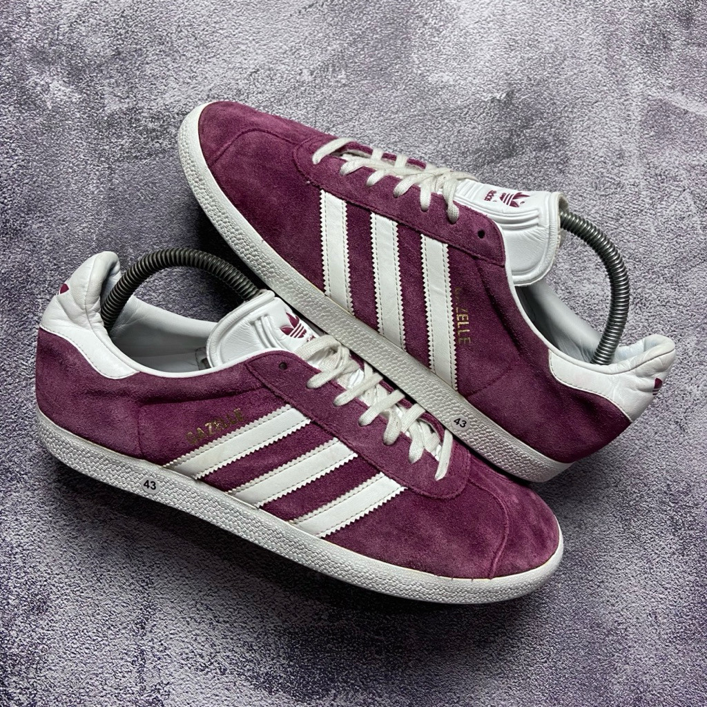 [Size 43] Rare Adidas Gazelle 'Collegiate Burgundy' (B41645) Second Original Kondisi Mulus Nominus. 