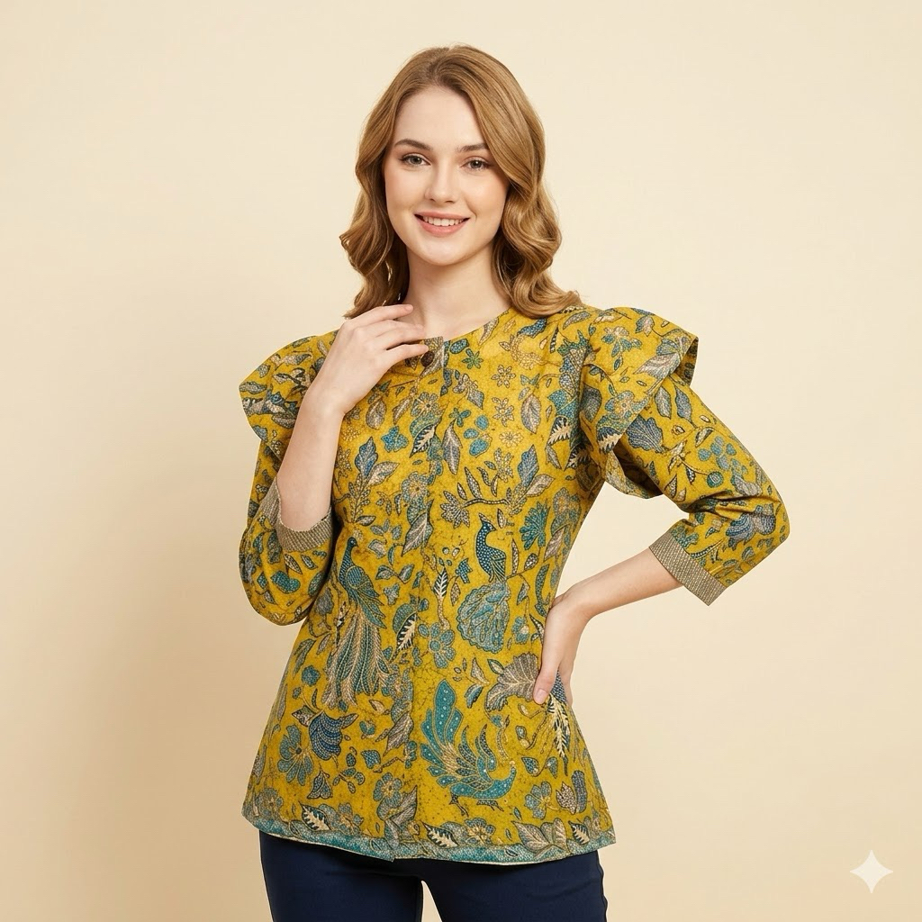 Shanaya Baju batik wanita Blus Sekar 3 Negeri