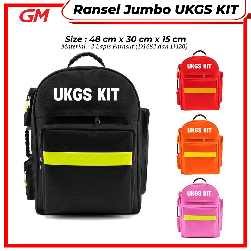 Ransel Jumbo UKGS KIT Tas Medis Besar Tas P3K Medical Bag Emergency Kit Tas Kesehatan Tas Perlengkap