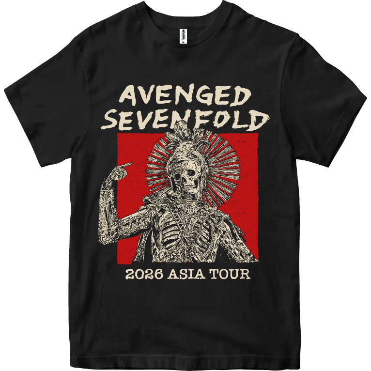 AVENGED SEVENFOLD ASIA TOUR 2026 - Kaos Avenged Sevenfold Life Is But A Dream Tour