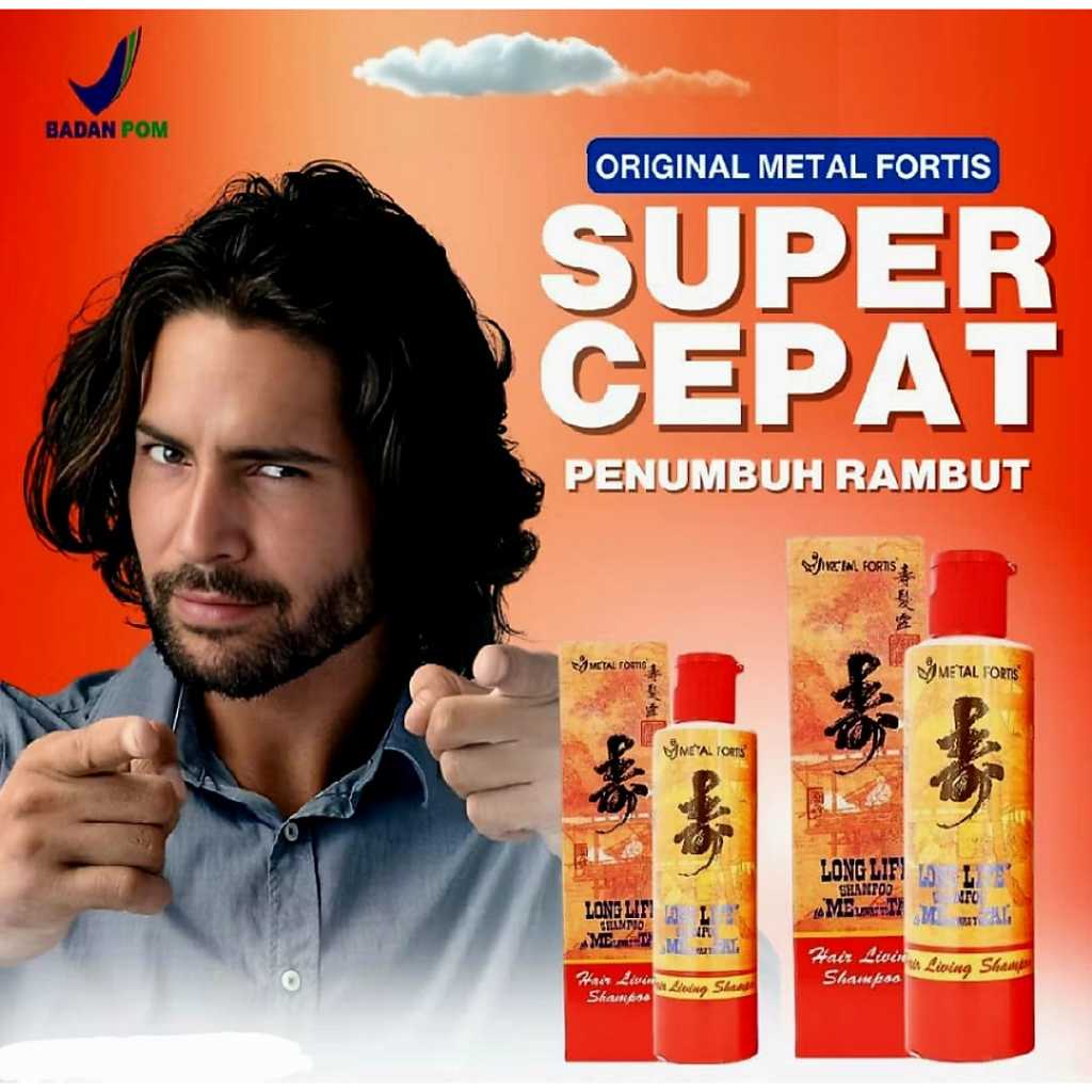 Shampo Pemanjang Rambut Tercepat - Sampo Metal Pemanjang Pelebat Penebal Penumbuh Rambut Tercepat Pa