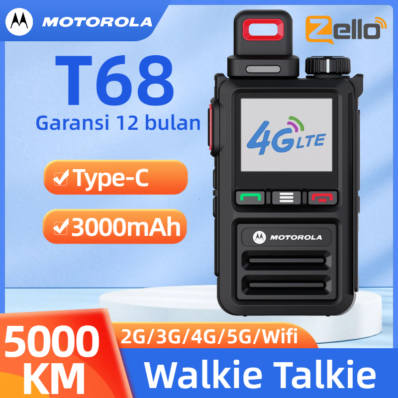 5000KM HT Motorola POC T68 SIM Card Global PTT Two Way Radio GPS WIFI POC Walkie Talkie REAL PTT/mot