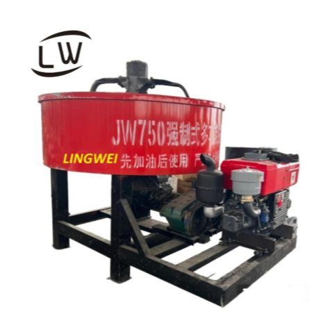 MESIN PENGADUK SEMEN / MIXER MOLEN SEMEN COR DATAR DIESEL 750L DIESEL