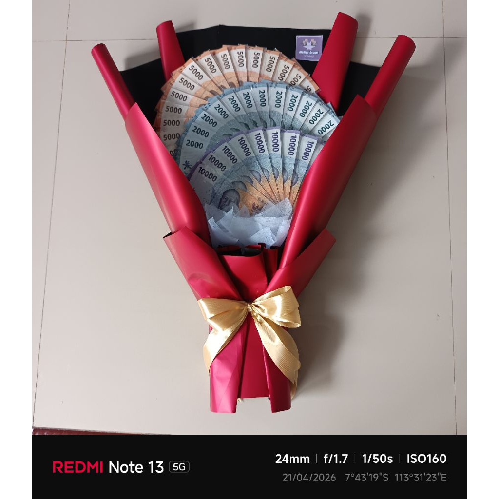 Bouqet Uang 40 Lembar(Kosongan) / BOUQET WISUDA / BOUQET HIASAN / HADIAH