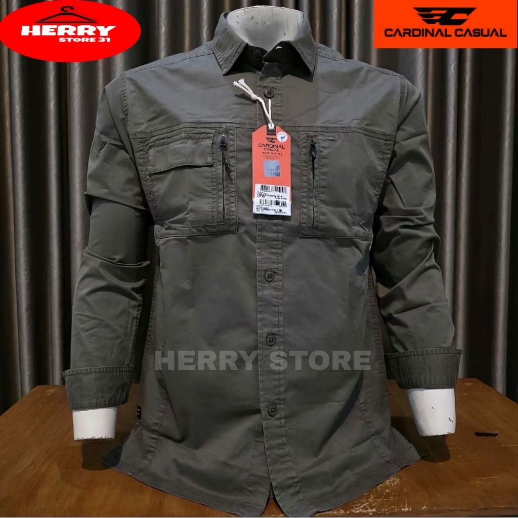 (SPECIAL PRICE) KEMEJA CARDINAL CASUAL ORIGINAL REGULER TERBARU PREMIUM QUALITY